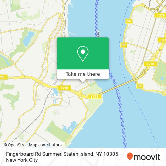 Fingerboard Rd Summer, Staten Island, NY 10305 map