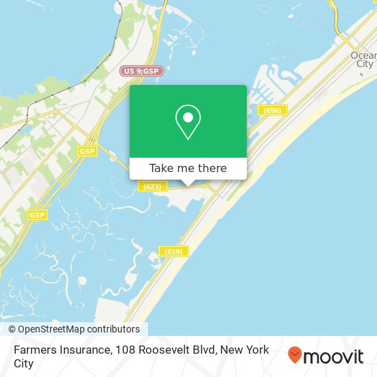 Farmers Insurance, 108 Roosevelt Blvd map