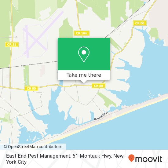East End Pest Management, 61 Montauk Hwy map