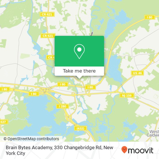 Mapa de Brain Bytes Academy, 330 Changebridge Rd