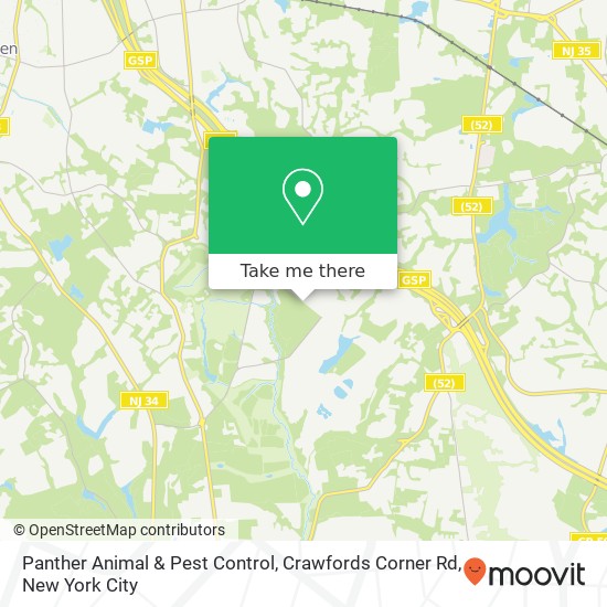 Panther Animal & Pest Control, Crawfords Corner Rd map