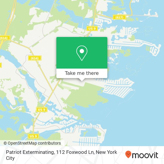 Patriot Exterminating, 112 Foxwood Ln map