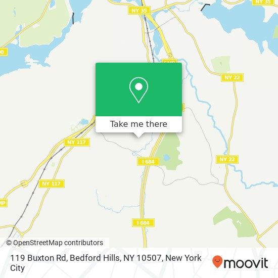 Mapa de 119 Buxton Rd, Bedford Hills, NY 10507