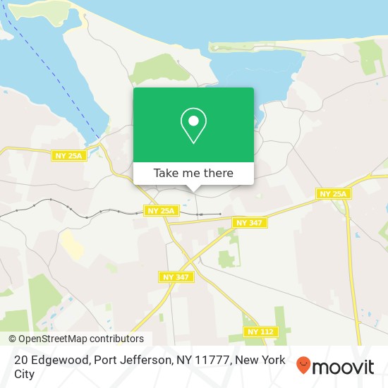 Mapa de 20 Edgewood, Port Jefferson, NY 11777