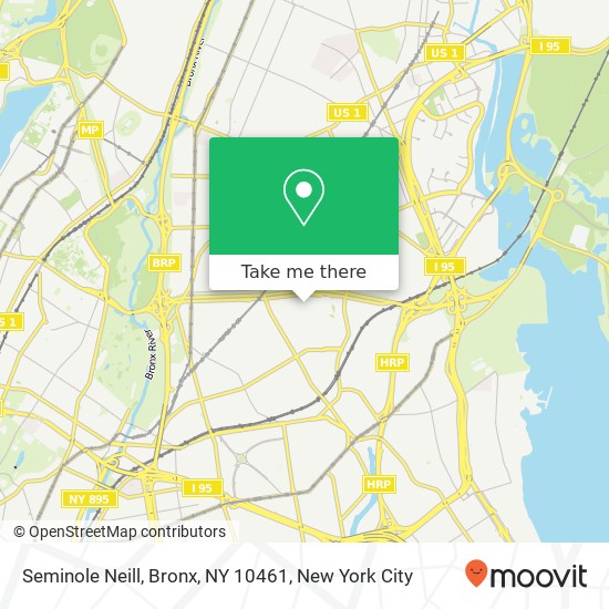 Mapa de Seminole Neill, Bronx, NY 10461