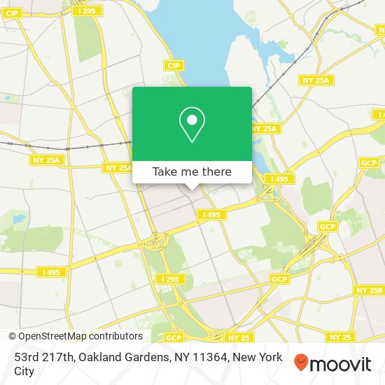 Mapa de 53rd 217th, Oakland Gardens, NY 11364