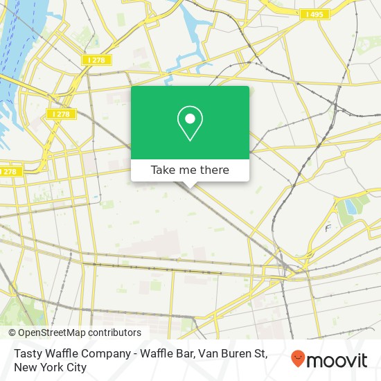 Mapa de Tasty Waffle Company - Waffle Bar, Van Buren St