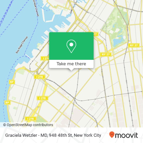 Graciela Wetzler - MD, 948 48th St map