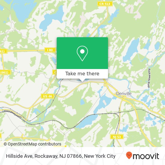 Hillside Ave, Rockaway, NJ 07866 map
