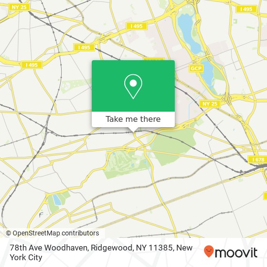 78th Ave Woodhaven, Ridgewood, NY 11385 map