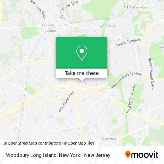 Woodbury Long Island map