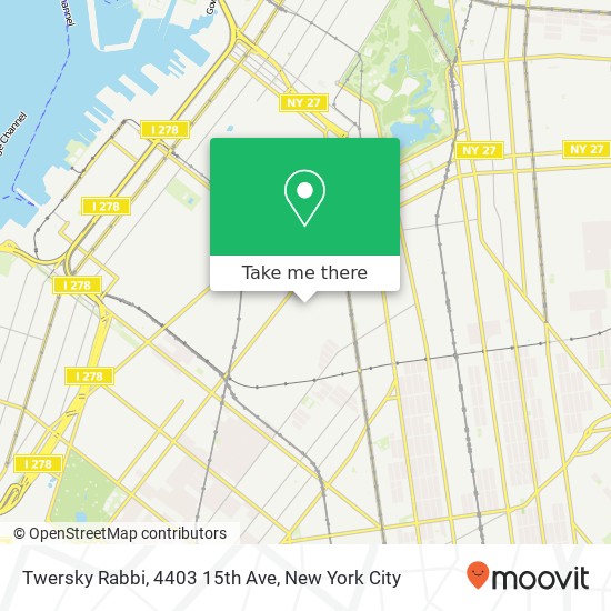 Twersky Rabbi, 4403 15th Ave map