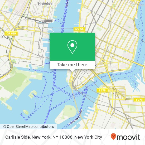 Carlisle Side, New York, NY 10006 map