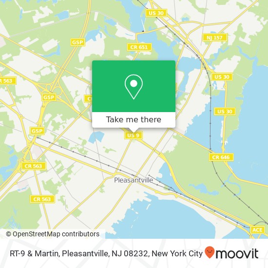 Mapa de RT-9 & Martin, Pleasantville, NJ 08232
