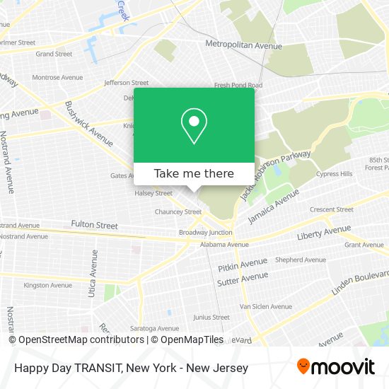 Mapa de Happy Day TRANSIT