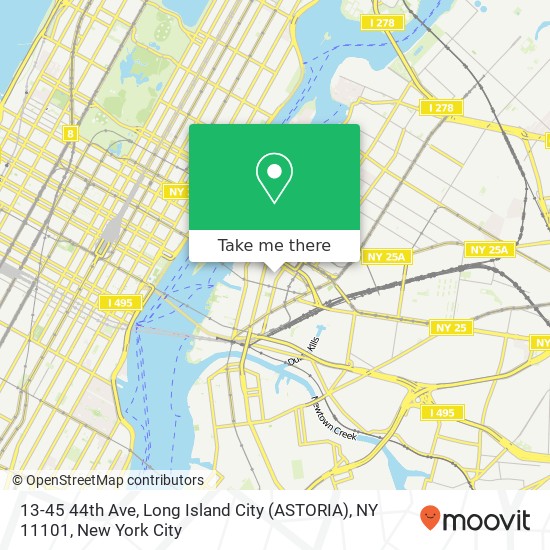 13-45 44th Ave, Long Island City (ASTORIA), NY 11101 map