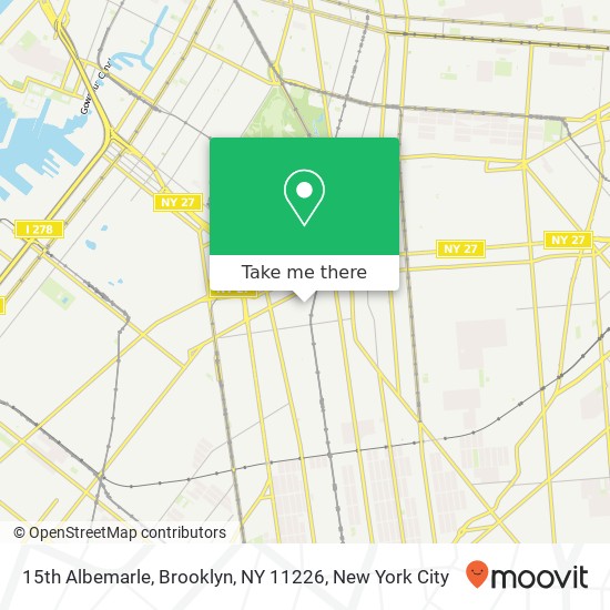 15th Albemarle, Brooklyn, NY 11226 map