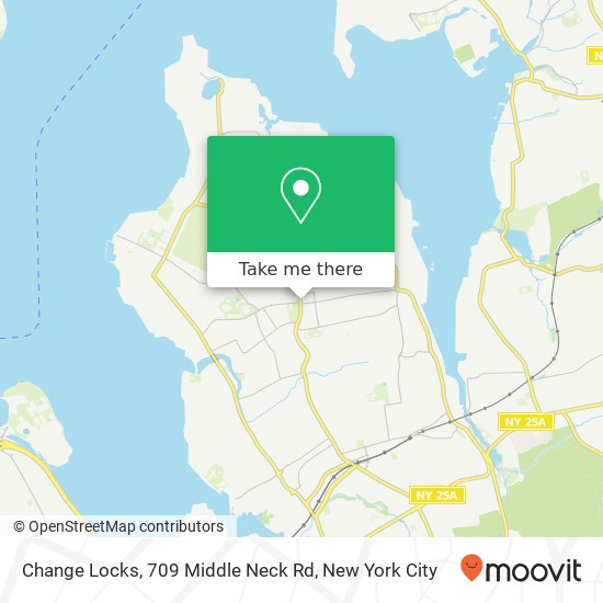 Mapa de Change Locks, 709 Middle Neck Rd