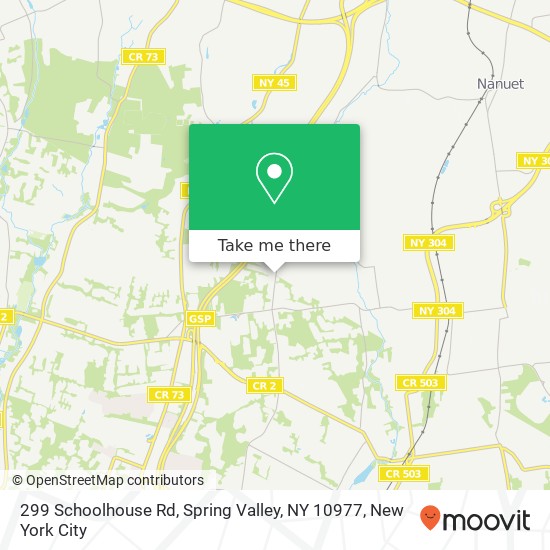 299 Schoolhouse Rd, Spring Valley, NY 10977 map