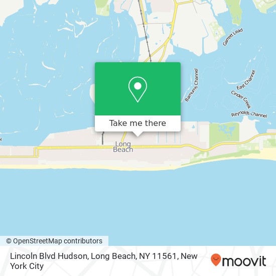 Mapa de Lincoln Blvd Hudson, Long Beach, NY 11561