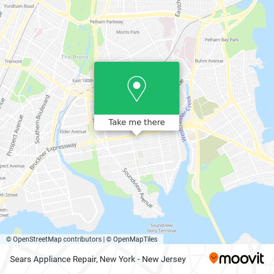 Mapa de Sears Appliance Repair