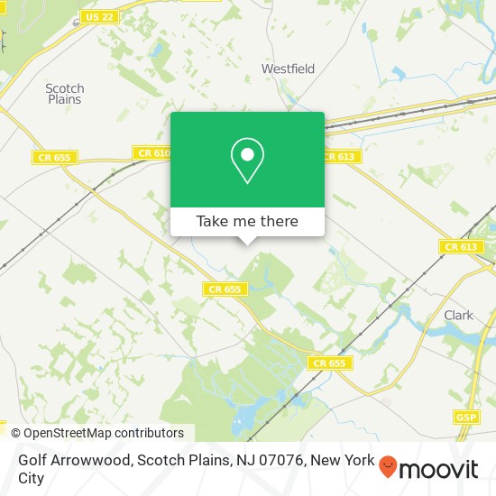 Golf Arrowwood, Scotch Plains, NJ 07076 map