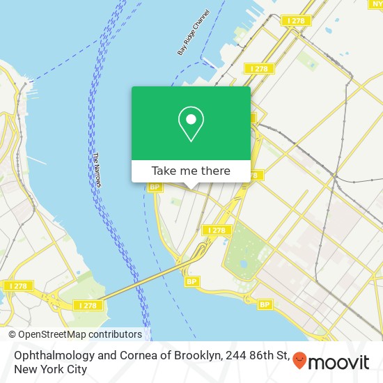 Ophthalmology and Cornea of Brooklyn, 244 86th St map