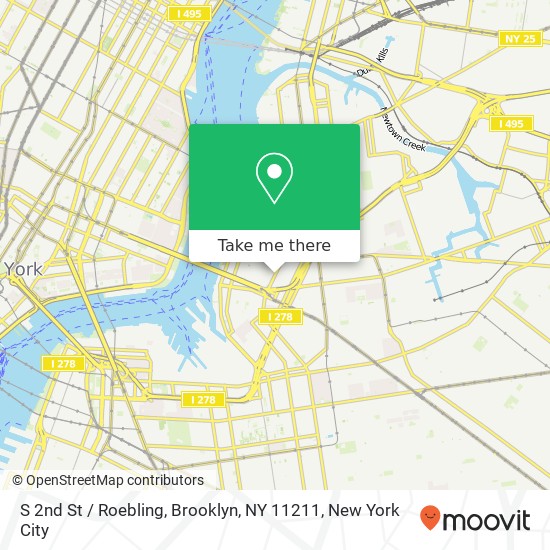 S 2nd St / Roebling, Brooklyn, NY 11211 map