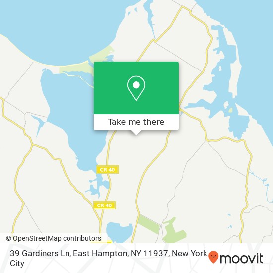 39 Gardiners Ln, East Hampton, NY 11937 map