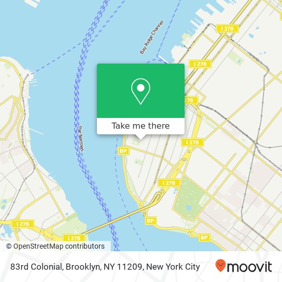 83rd Colonial, Brooklyn, NY 11209 map