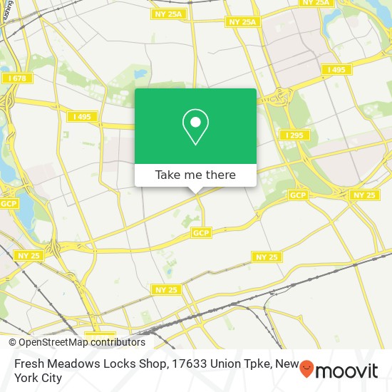 Mapa de Fresh Meadows Locks Shop, 17633 Union Tpke