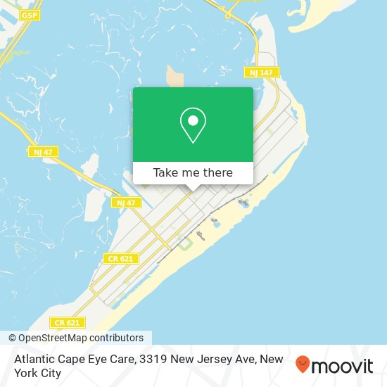 Atlantic Cape Eye Care, 3319 New Jersey Ave map