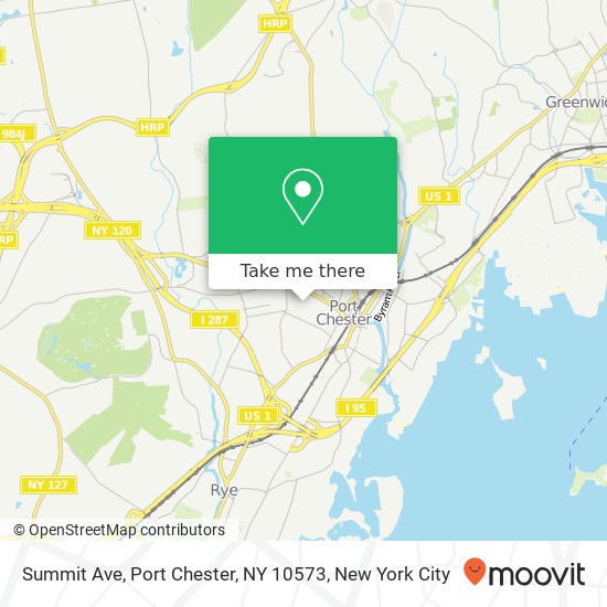 Mapa de Summit Ave, Port Chester, NY 10573
