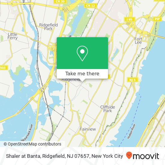 Mapa de Shaler at Banta, Ridgefield, NJ 07657