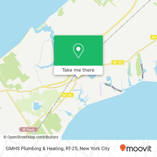 GMHS Plumbing & Heating, RT-25 map