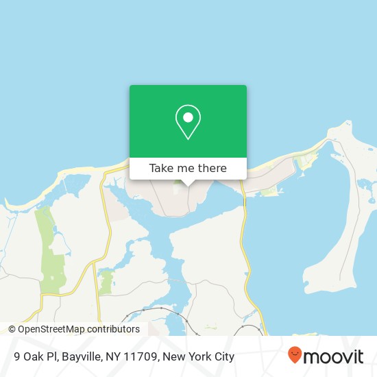 9 Oak Pl, Bayville, NY 11709 map