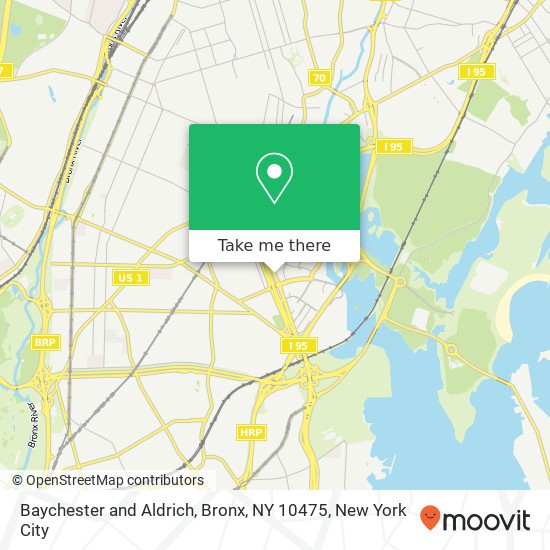 Mapa de Baychester and Aldrich, Bronx, NY 10475