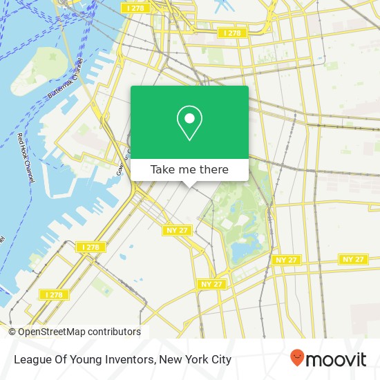League Of Young Inventors map