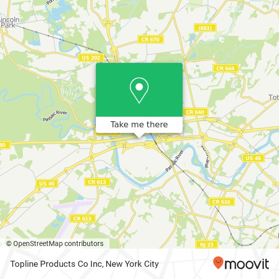 Topline Products Co Inc map