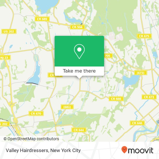 Mapa de Valley Hairdressers