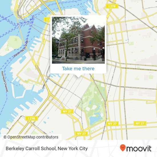 Berkeley Carroll School map