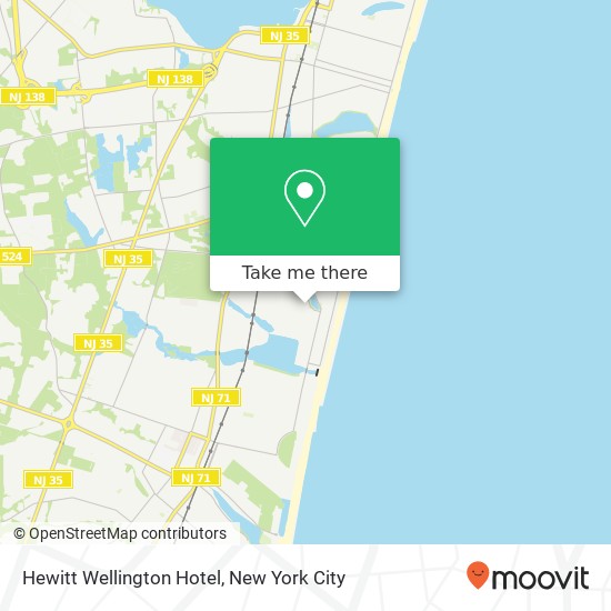 Mapa de Hewitt Wellington Hotel