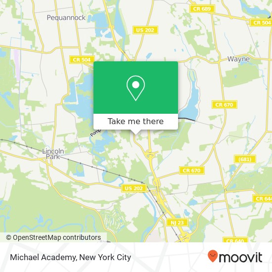 Mapa de Michael Academy