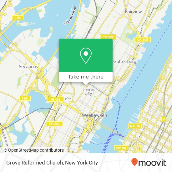 Mapa de Grove Reformed Church