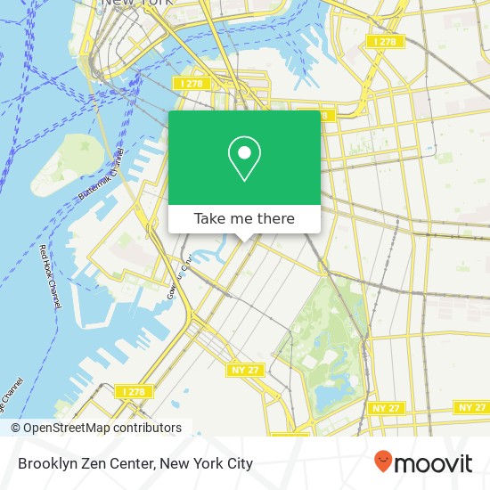 Brooklyn Zen Center map