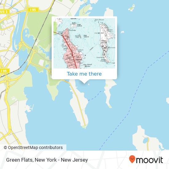 Green Flats map