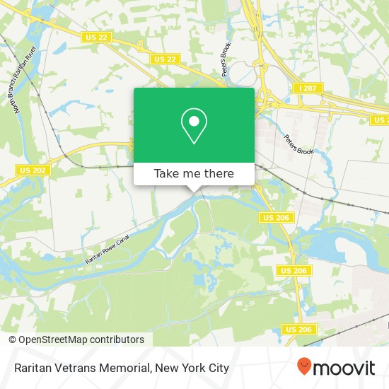 Mapa de Raritan Vetrans Memorial