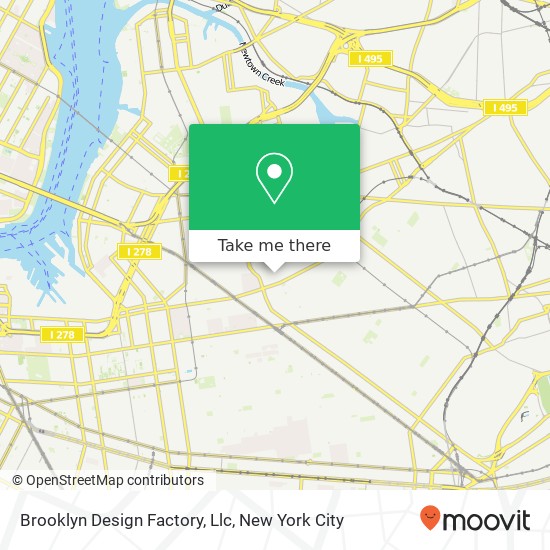 Mapa de Brooklyn Design Factory, Llc