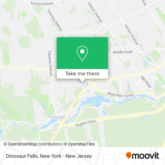 Dinosaur Falls map
