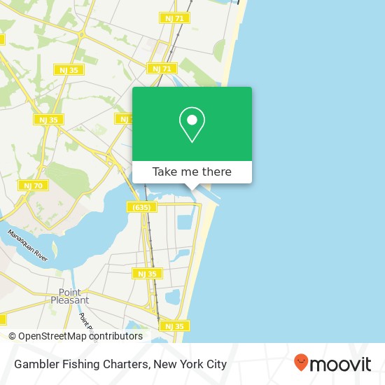 Mapa de Gambler Fishing Charters